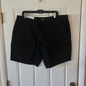 Sperry Men's Size 40 Black Flex Cotton Shorts 8" Inseam Vintage Wash NWT